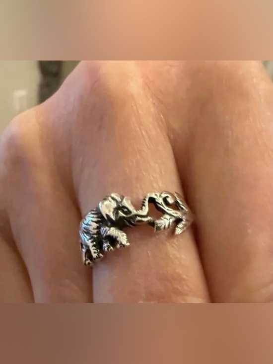 Jewelry - Sterling Silver 925 Elephant Ring. Size 7 and 8 available.